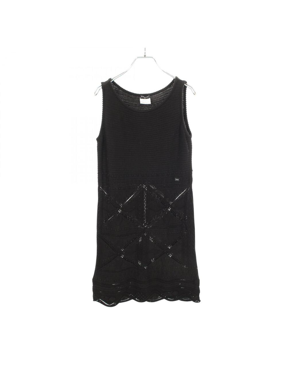 Chanel Sleeveless Dress #38 Cotton #308502C50B